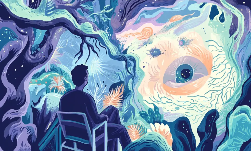 Illustration highlighting emotional struggles and reflection