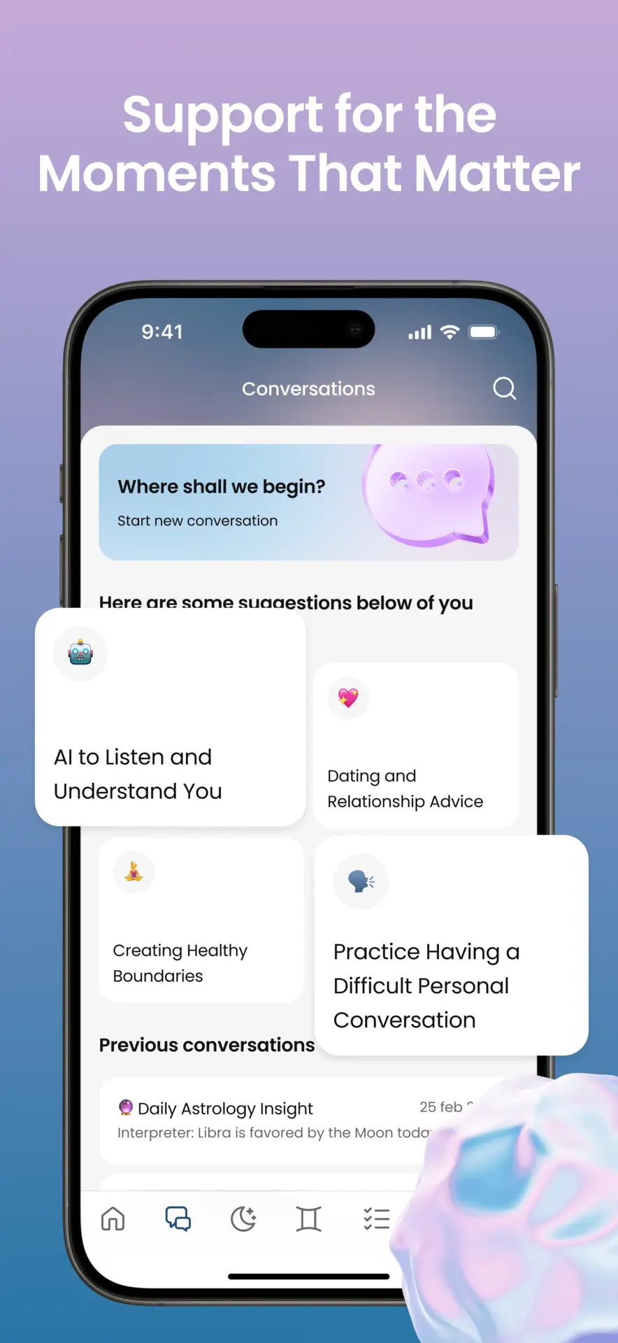 Daily dream log entry visualized with AI insights