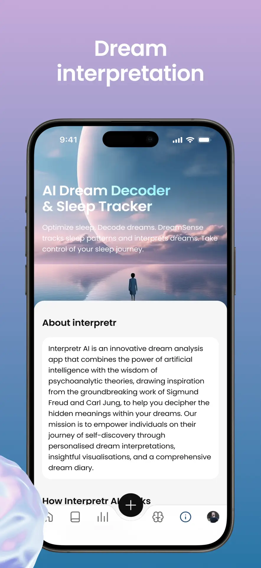 Insightful dream result displayed on app interface