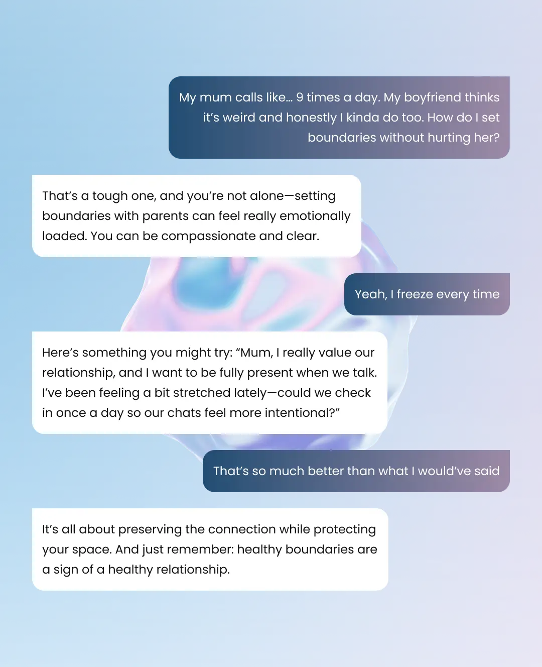 App interface showcasing AI dream interpretation results