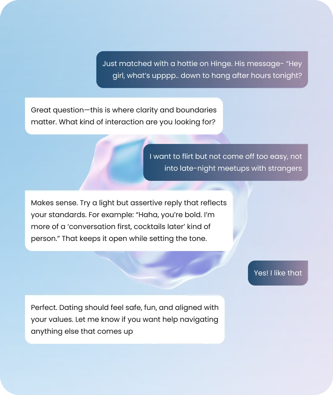 Relationship advice visual powered by dream insights